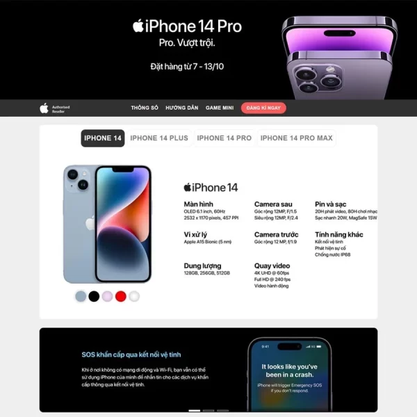 Theme WordPress Lading Page bán Iphone 02