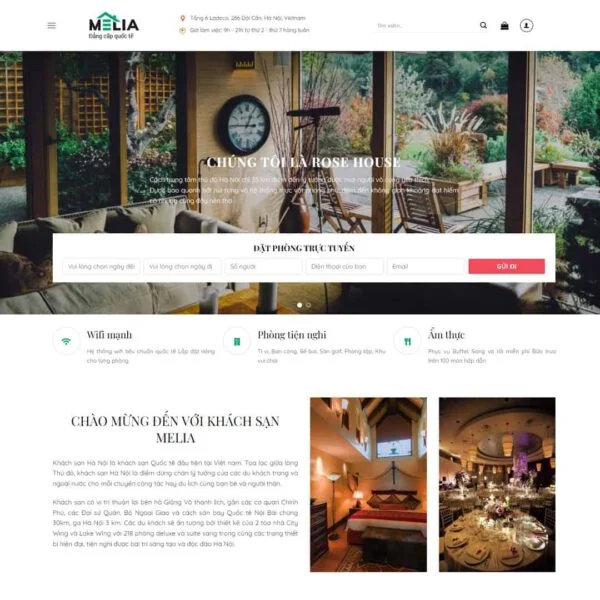 Theme WordPress khách sạn 04