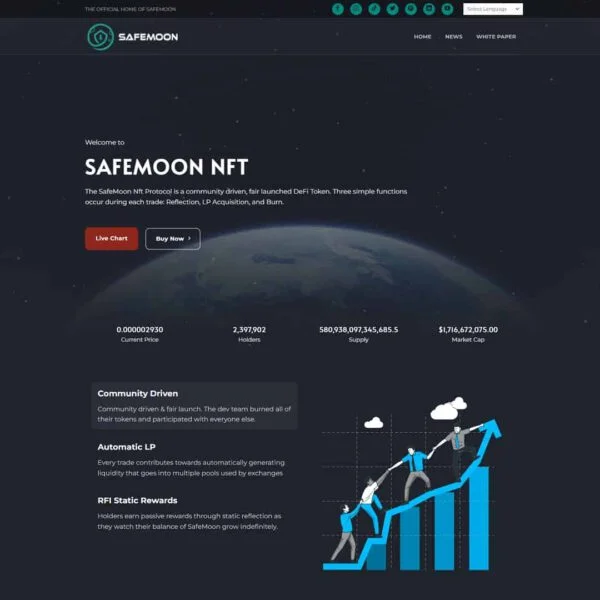 Theme WordPress Landing page giới thiệu tiền điện tử - crypto 01