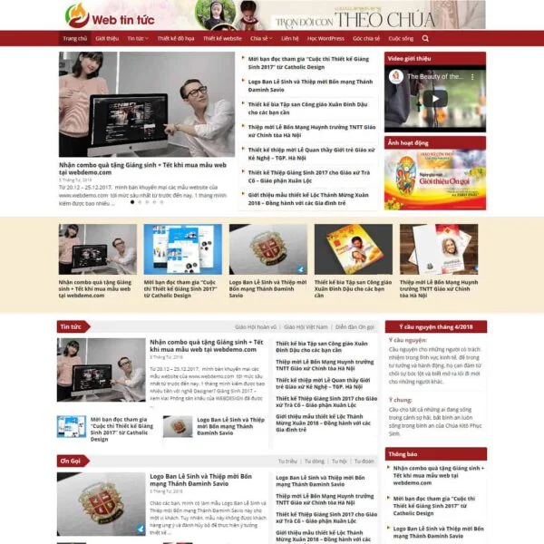 Theme WordPress tin tức 02